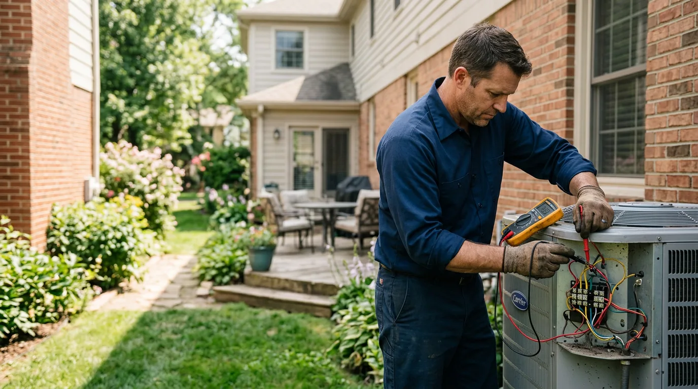 HVAC technician working near Blandford, MA